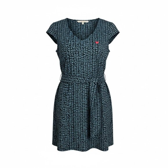 Rachel Roy Teal Printed Belted Dress - Picture 1 of 2